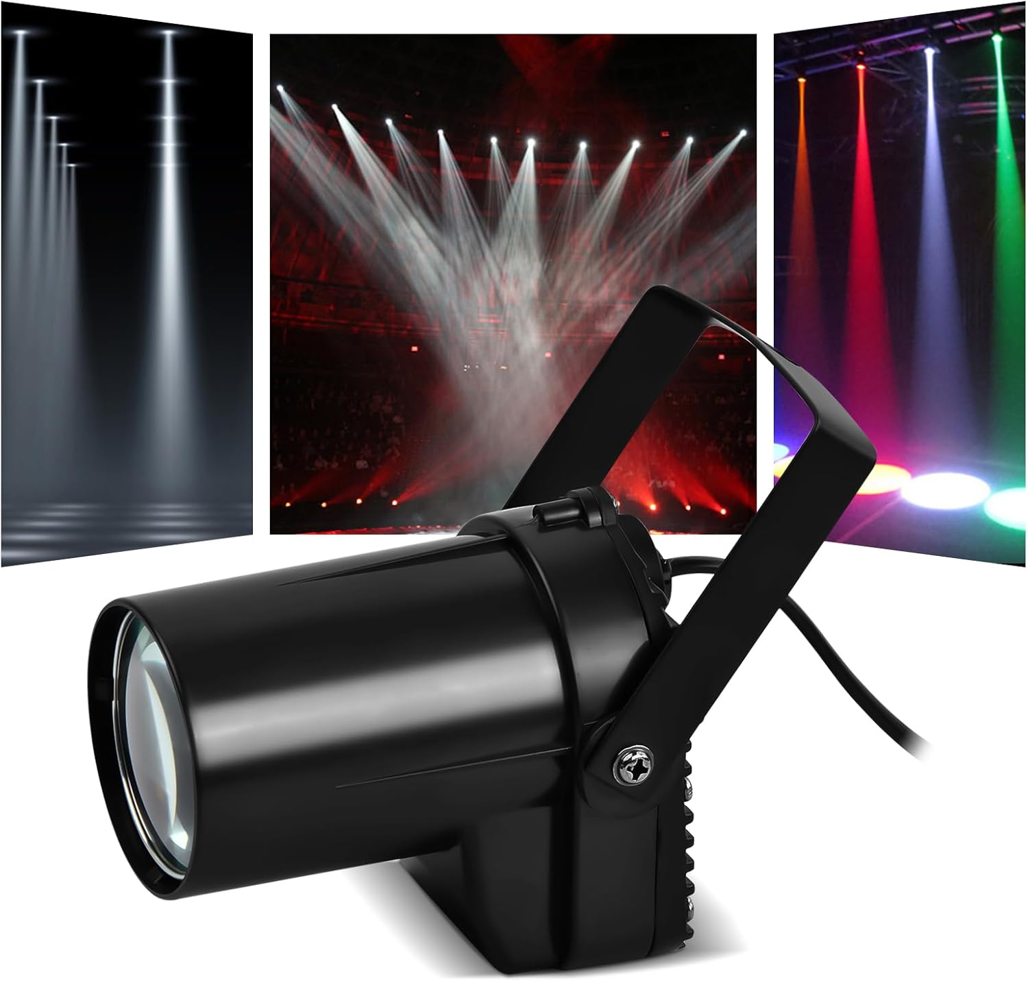 5W LED Stage Spotlight, Beam Pin Spot White, Light Effects 5W LED Stage Spotlight, Beam Pin Spot White, Light Effects Projector, Mirror Ball Light for Disco, Bar, Club, Party, DJ Show Concert