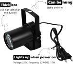 5W LED Stage Spotlight, Beam Pin Spot White, Light Effects Projector, Mirror Ball Light for Disco, Bar, Club, Party, DJ Show Concert - Imagen 3