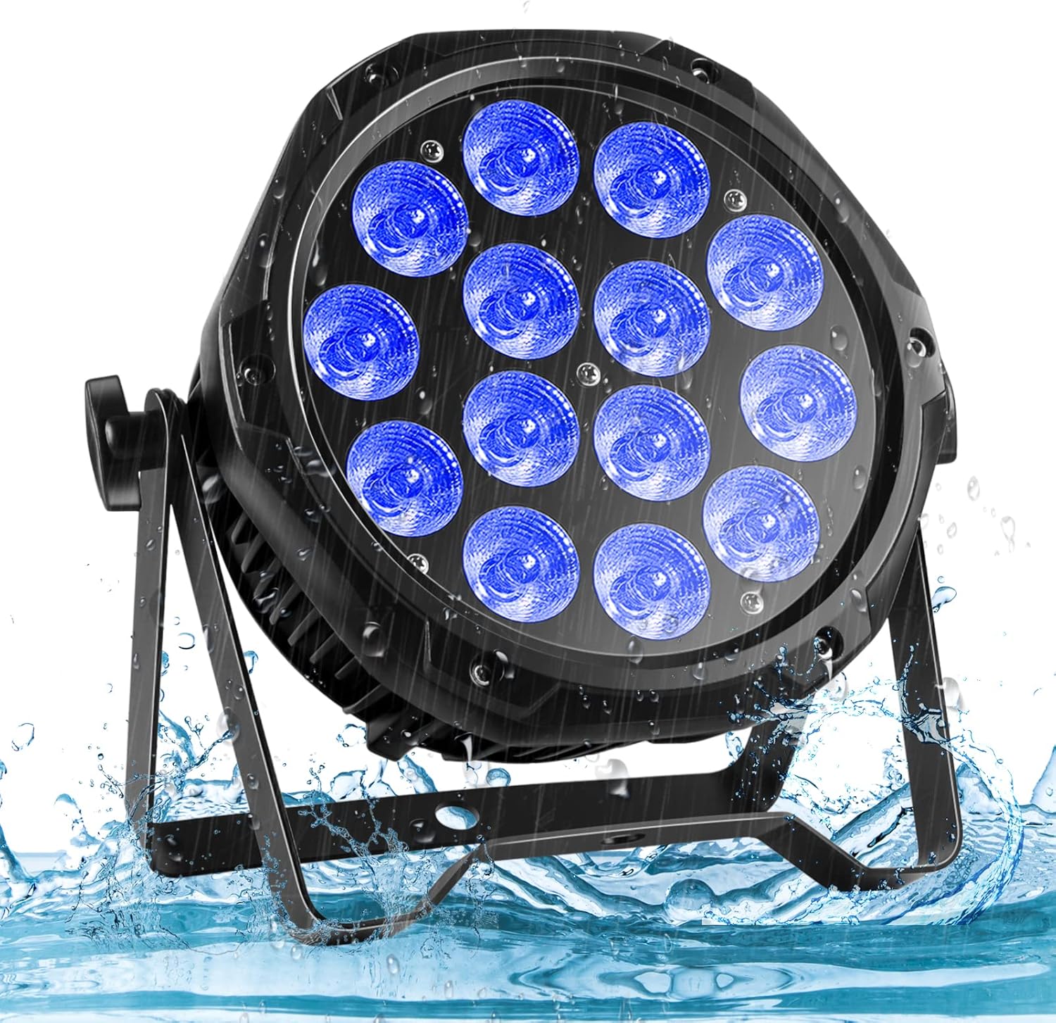 70W Waterproof LED Par IP65, RGBW 14 LED Stage Lights 70W Waterproof LED Par IP65, RGBW 14 LED Stage Lights Outdoor D MX 4/8CH, Disco Light for DJ Party Band Show Wedding Christmas