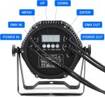70W Waterproof LED Par IP65, RGBW 14 LED Stage Lights Outdoor D MX 4/8CH, Disco Light for DJ Party Band Show Wedding Christmas - Imagen 5