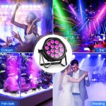 70W Waterproof LED Par IP65, RGBW 14 LED Stage Lights Outdoor D MX 4/8CH, Disco Light for DJ Party Band Show Wedding Christmas - Imagen 6
