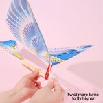 Bird Powered By Rubber Band: Diisios Glider Toys, Flying Bird Outdoor Toys | Handmade Airplane Bird Models With Elastic Release, Magic Tricks - Imagen 5