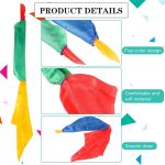 2 Pack Magic Color Changing Scarves, Perfect for Street Magic, Parties and Kids Shows, Blue, Yellow, Red, Green - Imagen 3