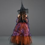 Witch Costume for Girls,Witch Costume for Girls,Sleeveless Tutu Witch Costume for Halloween | Fairytale Cosplay Costume, Trick or Treat Outfit for Girls, Boys and Toddlers - Imagen 3