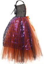 Witch Costume for Girls,Witch Costume for Girls,Sleeveless Tutu Witch Costume for Halloween | Fairytale Cosplay Costume, Trick or Treat Outfit for Girls, Boys and Toddlers - Imagen 7