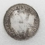 Antique Crafts 999 Silver Dollar Silver Plated American Brass #0118 - Imagen 2