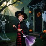 Escoba De Bruja Para Niños Pequeños | Accesorios De Disfraz Escoba De Bruja Halloween,Accesorios Cosplay Para Fiestas De Cumpleaños Juego Simbólico Festivales Representaciones Infantiles - Imagen 6