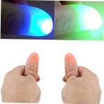 ibasenice 3piezas Luces Mágicas para Dedos Lámpara De Pulgar Brillante y para Fiestas para Espectáculos y Entretenimiento Infantil - Imagen 9