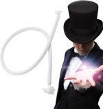 Rigid String - Magic Accessories, String and Hard/Rigid Magic Trick for Magic Geek | Show Tricky Tricks with Multifunctional Fun Toys for Fes Magic Performances, A.white, See description - Imagen 6