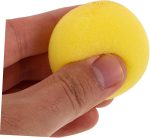 10 Piezas Bolas de Esponja Redondas Suaves para y Cosplay Accesorios para Trucos de Decoración para Fiestas y Festivales Amarillo - Imagen 3