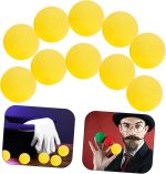 10 Piezas Bolas de Esponja Redondas Suaves para y Cosplay Accesorios para Trucos de Decoración para Fiestas y Festivales Amarillo - Imagen 9