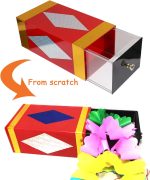 UPKOCH Stage Tricks Box Empty Prank Toys Box That Appears and Disappears Magic Props - Imagen 3