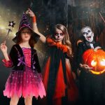 Witch Costume for Girls, Witch Dress Girl, Halloween Costumes Girls, LED Witch Skirt with Hat, Lanterns and Wand, Cosplay Witch Costume for Halloween Carnival Party - Imagen 7