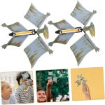 ERINGOGO 6 Pieces Magic Toys Flying Dinosaur Toys for Unique Novelty Dino Flying Plastic Green - Imagen 9