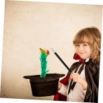 ERINGOGO Stick to Stick on Flowers Party Accessory Delicate Trick with Flowers for Performances of and Children - Imagen 8