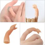 Genérico 4 Pieces Imp Hand Toy Tricks for Thumb Trick Finger Lights Bulk Shake Small Accessories for Hand Tricks Party Favors Silica Gel Khaki - Imagen 6