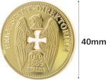 German Hollow Commemorative Coin, Cross Eagle Commemorative Coin, Collectible Coins, Retro Crafts - Imagen 3