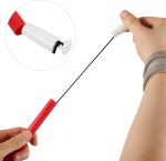 Varita Mágica de Plástico Roja Profesional para Hechizos Accesorio de Mago y Bruja para Disfraces Infantiles y Actuaciones Escenario - Imagen 5