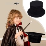Sombrero mago | Vestir el sombrero de cilindro | Sombreros de primavera del mago con compartimento secreto, disfraz de cosplay gorro, disfraz de comedia para fiestas infantiles unisex - Imagen 3