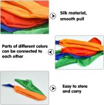 12 PCS Magic Wand with 2 Silk Handkerchiefs 4 Colors Funny Magic Tool Black and White Magic Wand Funny Magic Stick for Children Magic Wand Wizard for Party - Imagen 3