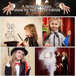12 PCS Magic Wand with 2 Silk Handkerchiefs 4 Colors Funny Magic Tool Black and White Magic Wand Funny Magic Stick for Children Magic Wand Wizard for Party - Imagen 5