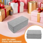 TOYANDONA 4 Bloques de Espuma realistas para Trucos de Comedia - Accesorios Divertidos para Magos y bromas - Gris - Imagen 5