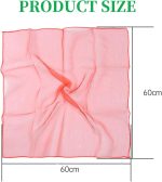 12 Juggling Handkerchiefs, 60 x 60 cm, Multicoloured, Circus Games for Babies, Nursery, Dance Scarves, Juggling Scarves Square, for Children Girls Party Activities Decoration - Imagen 4