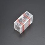 Transparent magic box treasure magic tricks close-up magic dice box illusion tricks magic tricks mystery box 3 pieces - Imagen 3