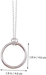 Vaguelly Pack of 10 Toys Party Accessories for Kids Halloween Action Toy Round Style 46mm Diameter 4mm Thick Chain 65cm - Imagen 3