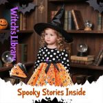 Halloween Costumes for Kids Witch Hat and Magic Broom Wizard Costume Halloween Performance Costumes for Girls Witch Costumes Party Cosplay (Pink - Imagen 8