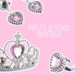 Princess Accessories Set for Girls, Girl Costume Kit with Crown Wand, Pumps, Earrings Ring Heart, Role Play Kids 3 4 5 6 7 Years - Imagen 5