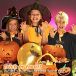 Kids Bat Costume, Halloween Bat Cape with Hat, Halloween Pumpkin Costume Children, Bat Costume+Hat+Bag Candy Pumpkin, Suitable Height 90-150CM (Black) - Imagen 4