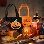 Kids Bat Costume, Halloween Bat Cape with Hat, Halloween Pumpkin Costume Children, Bat Costume+Hat+Bag Candy Pumpkin, Suitable Height 90-150CM (Black) - Imagen 6