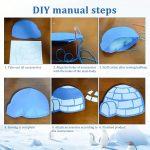 CONNECTION Sewing Kit Children Animal Felt Sewing Kit for Children Animal Felt Craft Kit Sewing Children with Scissors for Girls Gift DIY Decorations (Polar Animals D) - Imagen 3