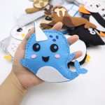 CONNECTION Sewing Kit Children Animal Felt Sewing Kit for Children Animal Felt Craft Kit Sewing Children with Scissors for Girls Gift DIY Decorations (Polar Animals D) - Imagen 4