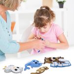 CONNECTION Sewing Kit Children Animal Felt Sewing Kit for Children Animal Felt Craft Kit Sewing Children with Scissors for Girls Gift DIY Decorations (Polar Animals D) - Imagen 7