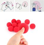10 Uds. De Softbol de Esponja roja, Bolas de Esponja mágicas, Accesorios para Trucos de Comedia clásica callejera, Juguetes para Accesorios Profesionales - Imagen 3