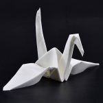 Origamagic Magic Tricks Crane Scarves for Paper Crane, Close-up Magic, Street Illusions, Fun Tricks, Trick (White) - Imagen 3