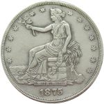 1875 Reproduction of Silver Dollar Commemorative Coin-CC - Imagen 2