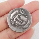 Moneda Conmemorativa Griega Antigua Dólar de Plata Regalo Antiguo Oficina Decoración del hogar - Imagen 4
