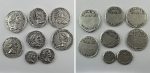 Antique Silver Plated Roman Coins - Handmade Reproduction 8 Pieces - Imagen 3