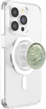 John F Kennedy 40 por ciento de plata moneda de medio dólar PopSockets PopGrip para MagSafe - Imagen 4