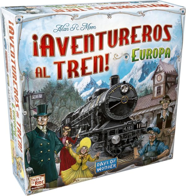 Days of Wonder | Adventurers on the Train! Europe Board Game | Embark on a Rail Adventure Across Europe| Ages 8 | From 2 to 5 Players | 30-60 Minutes per Game | English