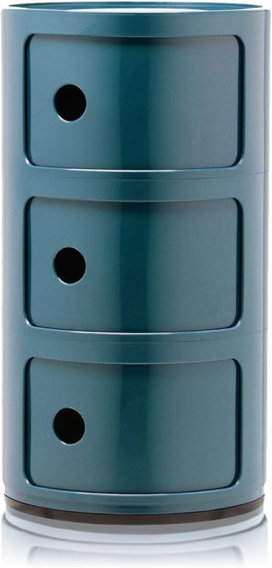 Kartell Componibile Modular elements, Blue, 32 x 32 x 58.5 cm