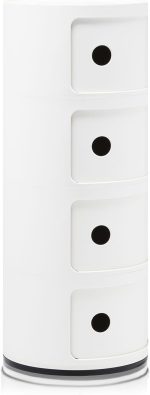 Kartell Componibili Chest of Drawers, White, 32 x 32 x 77 cm - Imagen 4