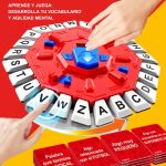 ¡BASTA! Board Game in Spanish, Octogonal Design with 24 Letters, Electronic Version of the Classic Word Game, Includes 35 Cards with 140 Categories, Ideal for Children and Adults - Imagen 5