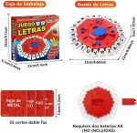 ¡BASTA! Board Game in Spanish, Octogonal Design with 24 Letters, Electronic Version of the Classic Word Game, Includes 35 Cards with 140 Categories, Ideal for Children and Adults - Imagen 7