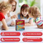 ¡BASTA! ABCDARIO Board Game | Portable Spanish Card Game for Travel | Quick Stop Board Game | Educational and Fun Game for Children and Adults | 64 Cards | 2-8 Players - Imagen 3