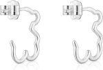 TOUS Sterling Silver Earrings for Women with Bear Motif, 16 mm, Silhouette Collection, Sterling Silver, No Gemstone - Imagen 3
