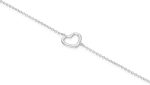 TOUS Sterling Silver Bracelet for Women with Heart Motif, 17.5 cm Long, Elegant and Sophisticated, Silhouette Collection - Imagen 3